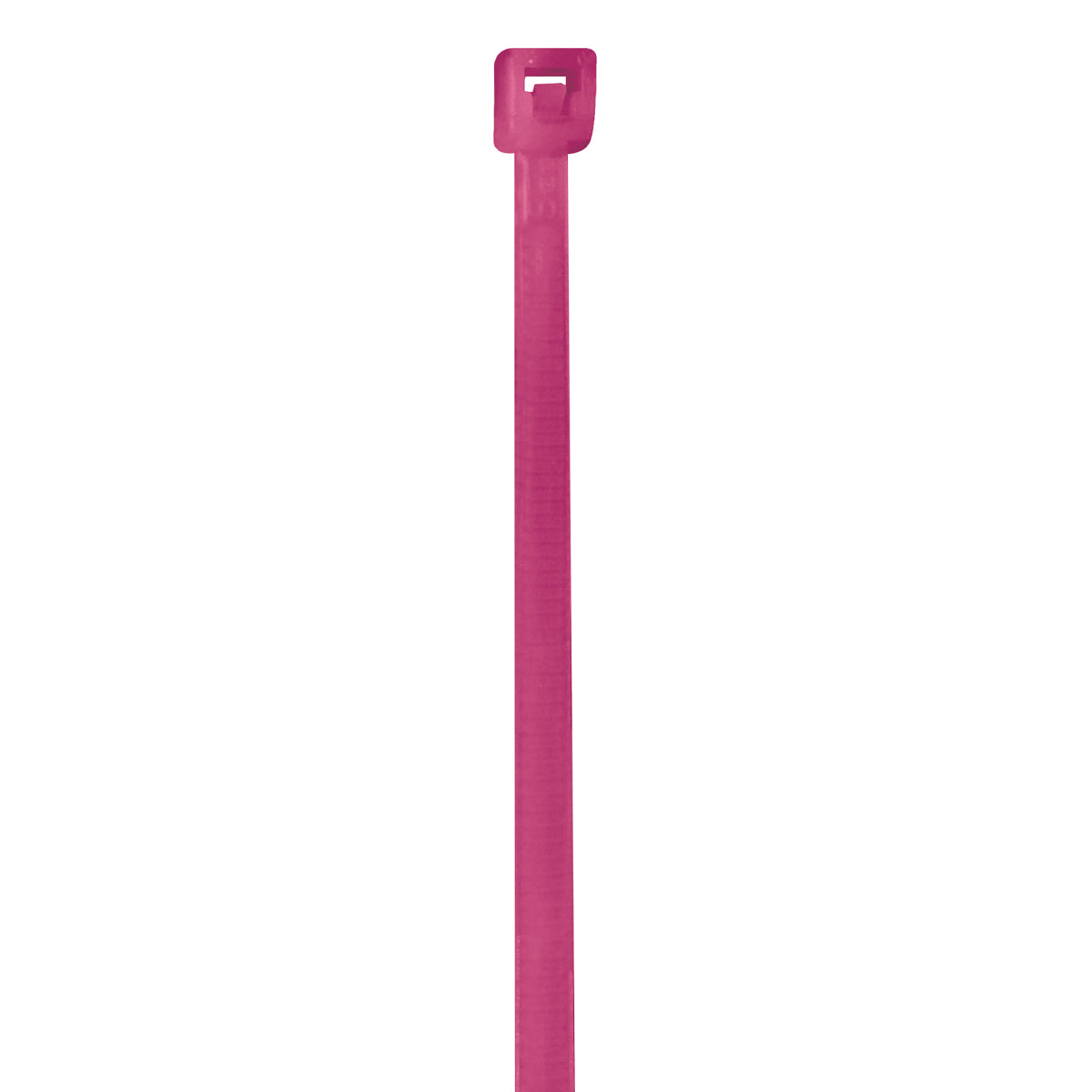 18" (50 lb Tensile) Fluorescent Pink Cable Ties 500/Case