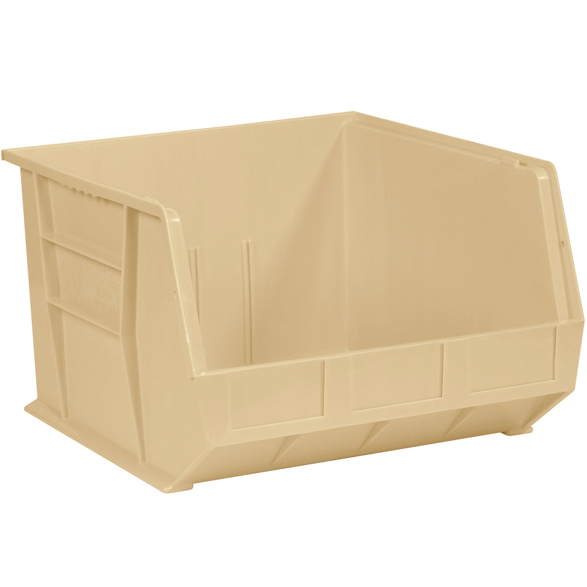 18 x 8 1/4 x 9 Ivory Plastic Bin Boxes 6/Case