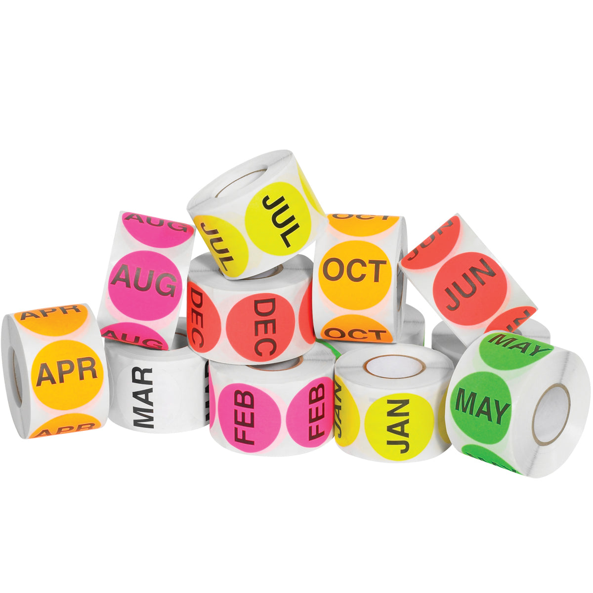 2" Circle Easy Order Packs Months Of The Year 12/Case