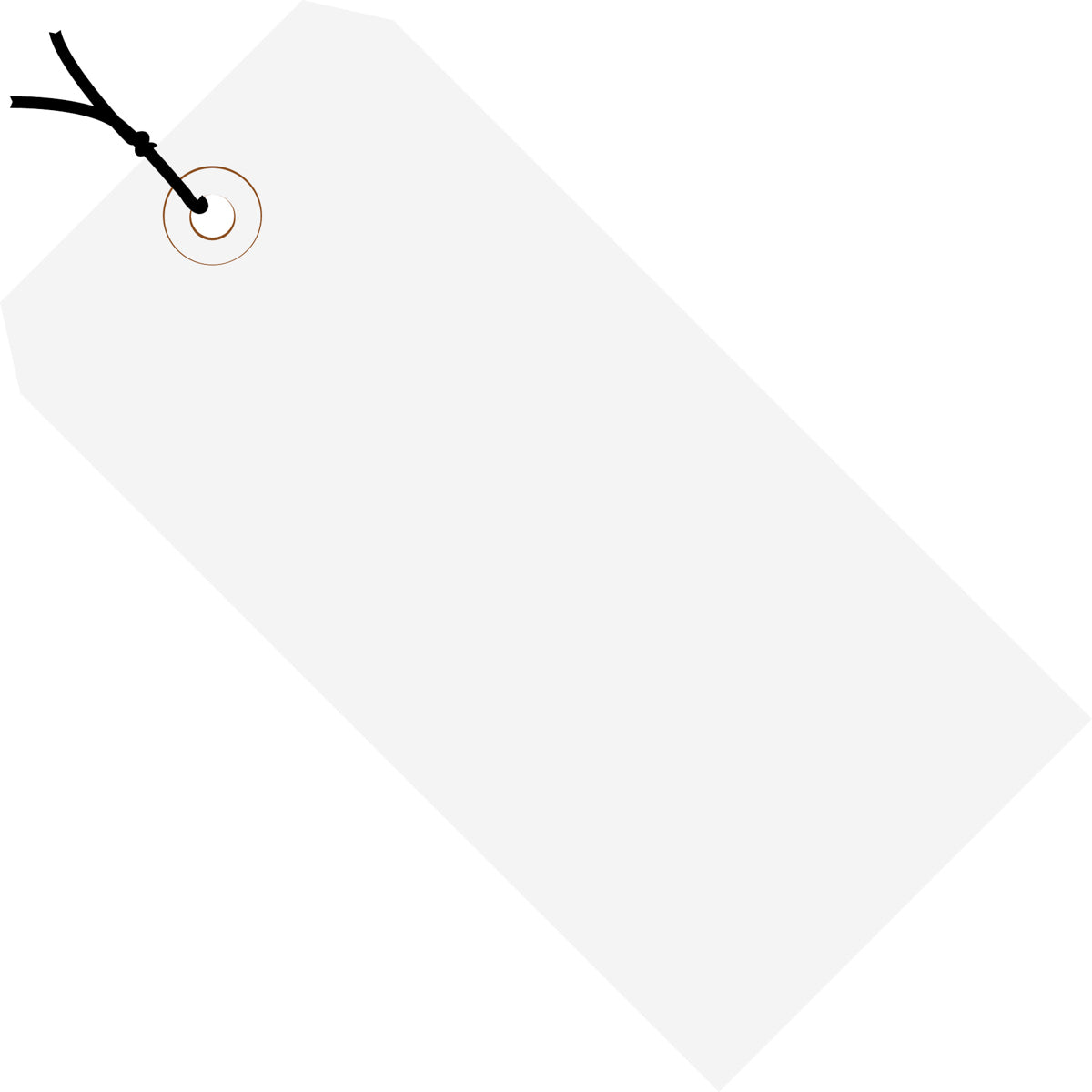3-1/4 x 1-5/8 Pre-Strung White Tags (THICK BOARD - 13 POINT) 1000/Case