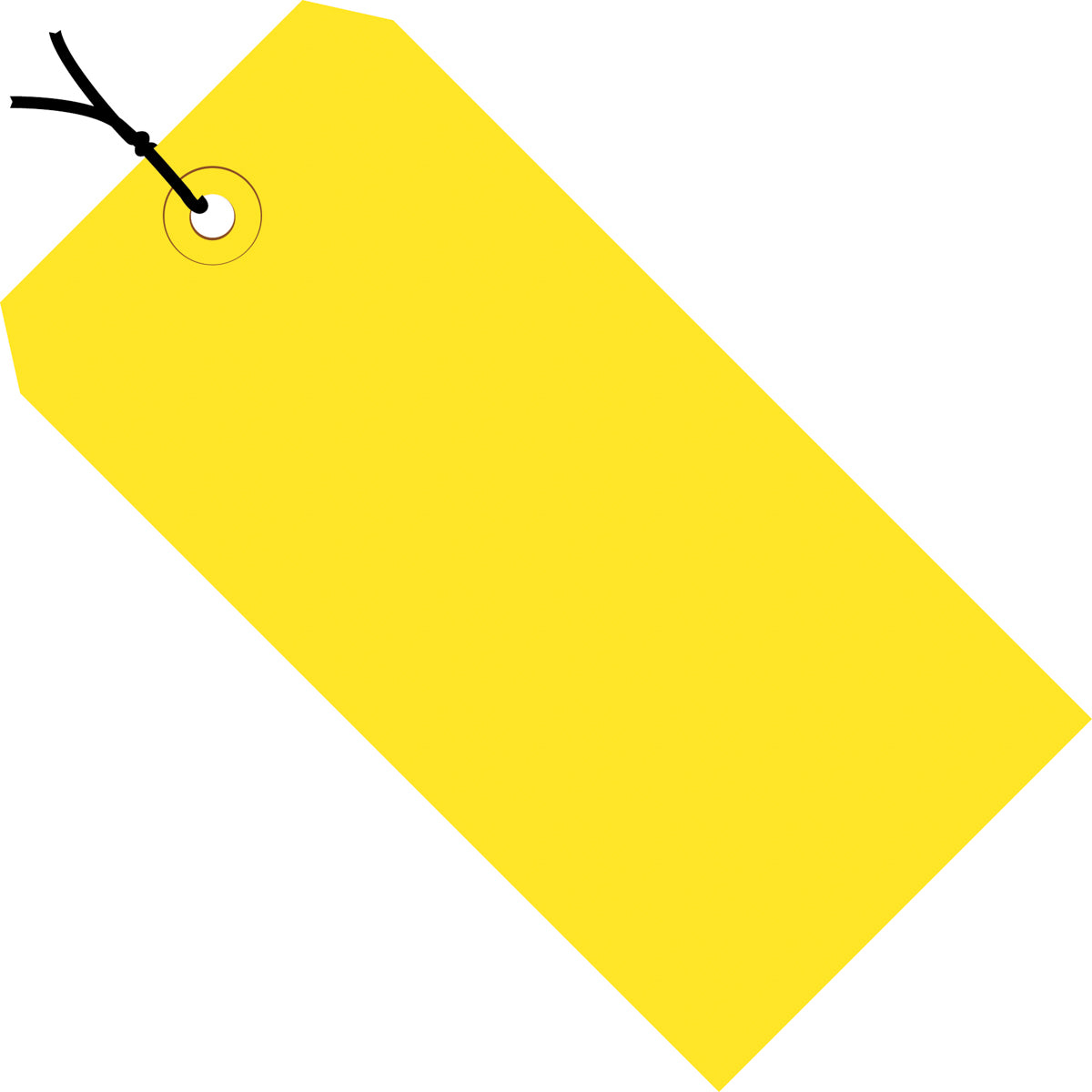 3-1/4 x 1-5/8 Pre-Strung Yellow Tags (THICK BOARD - 13 POINT) 1000/Case