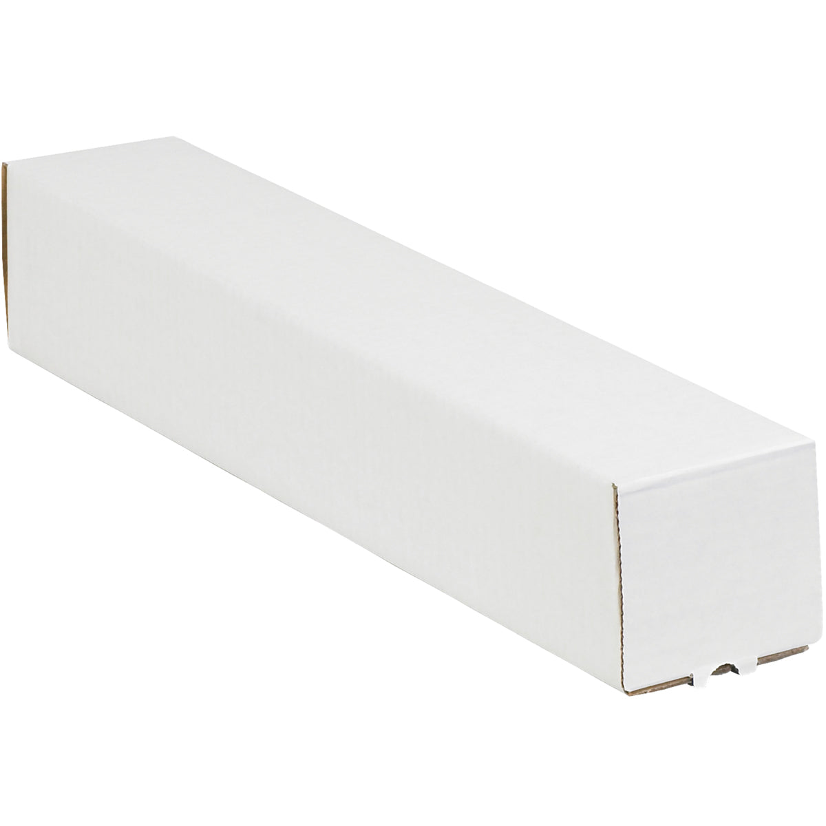 3 x 3 x 37 Square White Corrugated Mailing Tube 25/Bundle