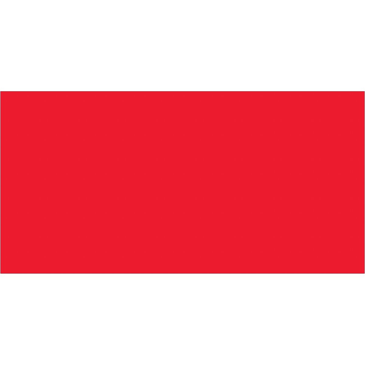 3 x 6" Fluorescent Red Inventory Rectangle Labels 250/Roll