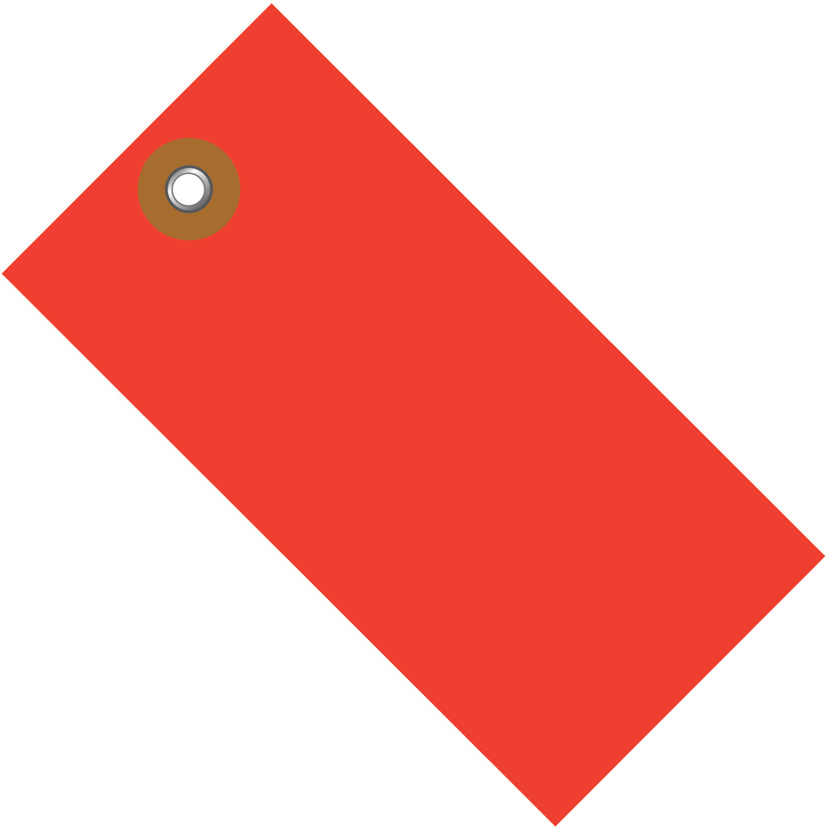 4 1/4 x 2 1/8 Red Tyvek Shipping Tag 100/Case