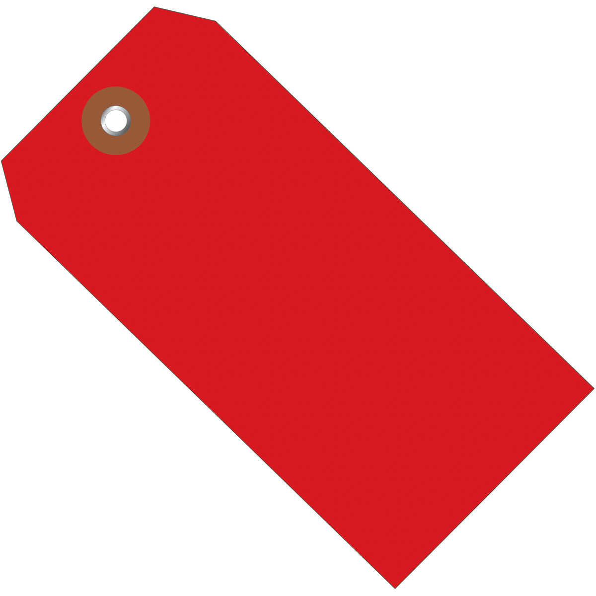 4 3/4 x 2 3/8 Red Plastic Shipping Tags 100/Case