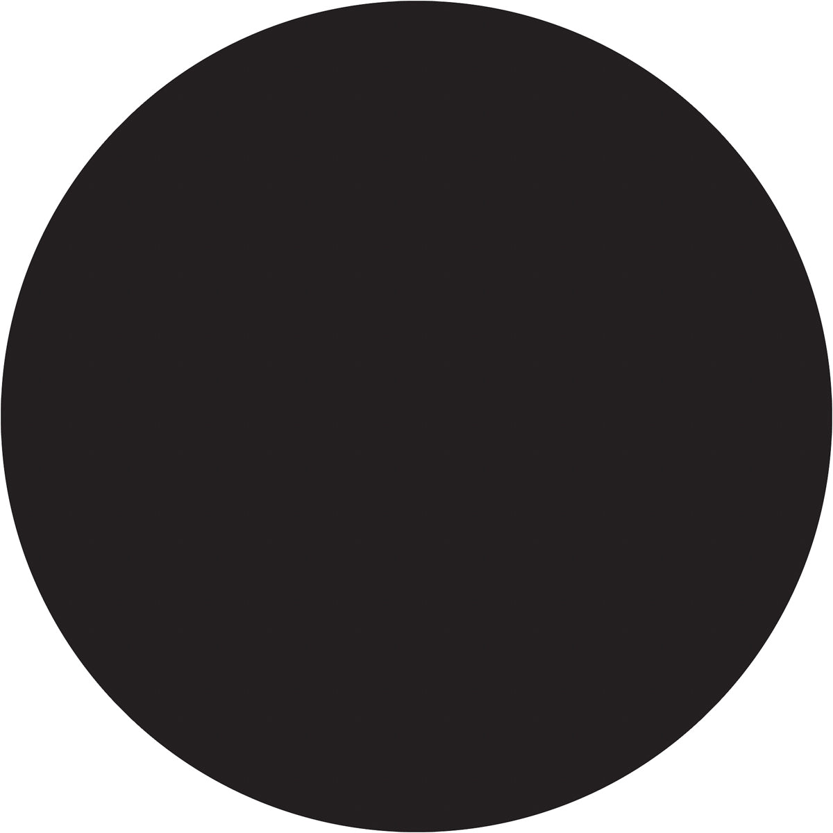 4" Black Inventory Circle Labels 500/Roll