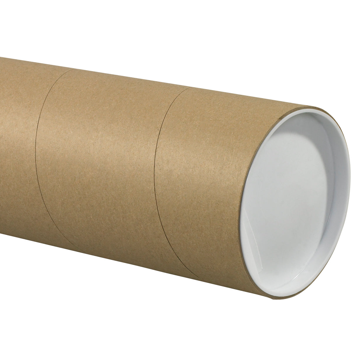 5 x 36 Brown Mailing Tubes With End Caps .125 Gauge 15/Case