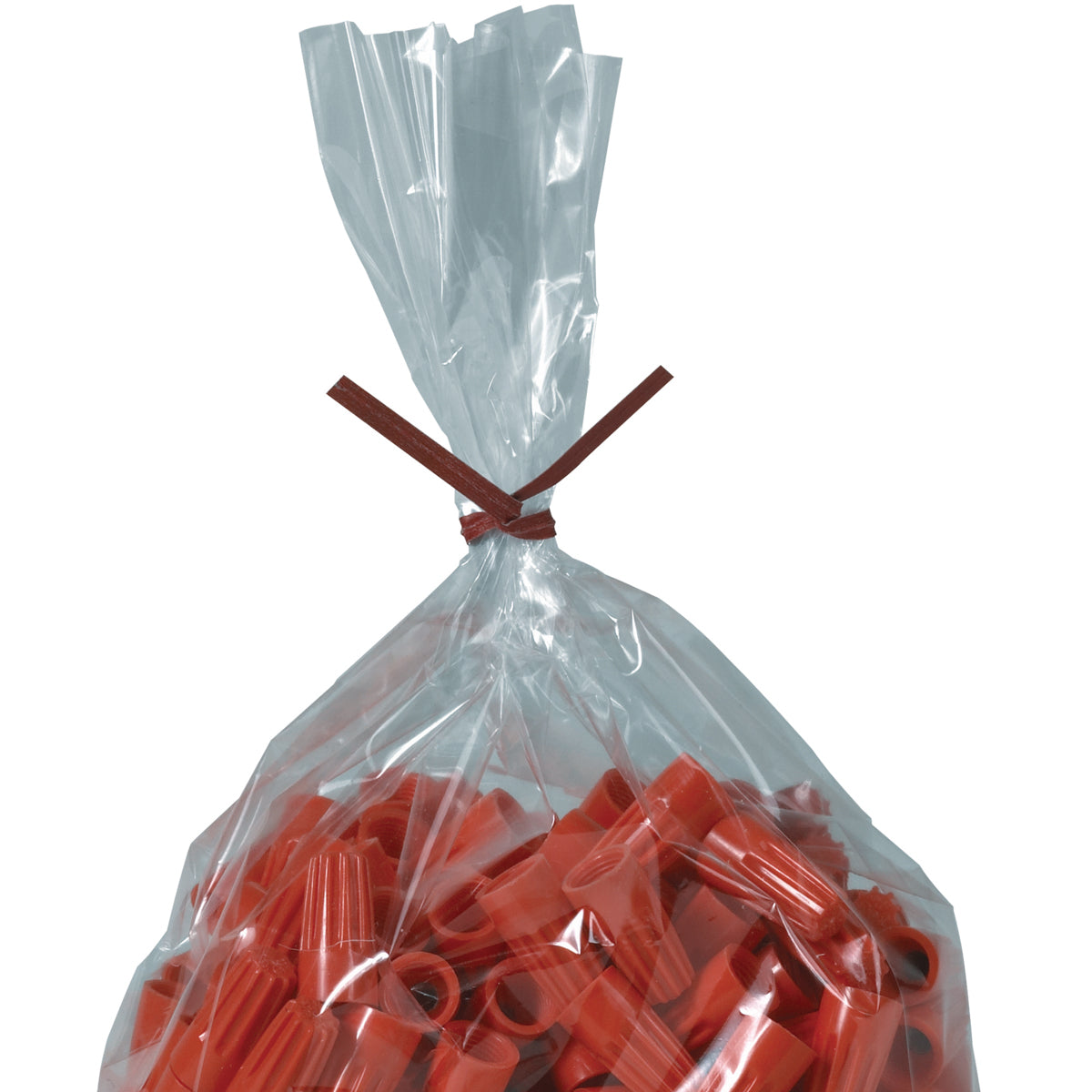 6 x 5/32 Red Paper Twist Ties 2000/Case