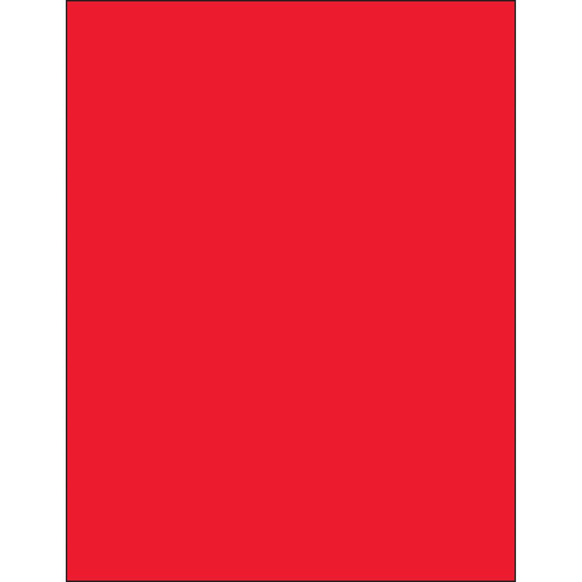 8 1/2 x 11" Fluorescent Red Rectangle Laser Labels 100/Case