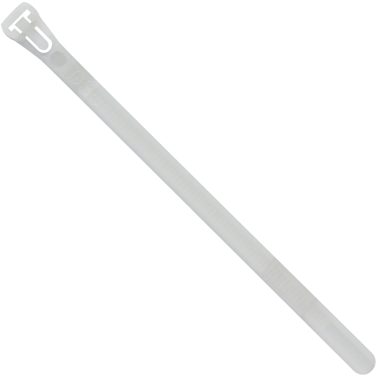 8" (50 lb Tensile) Natural Releasable Cable Ties 1000/Case