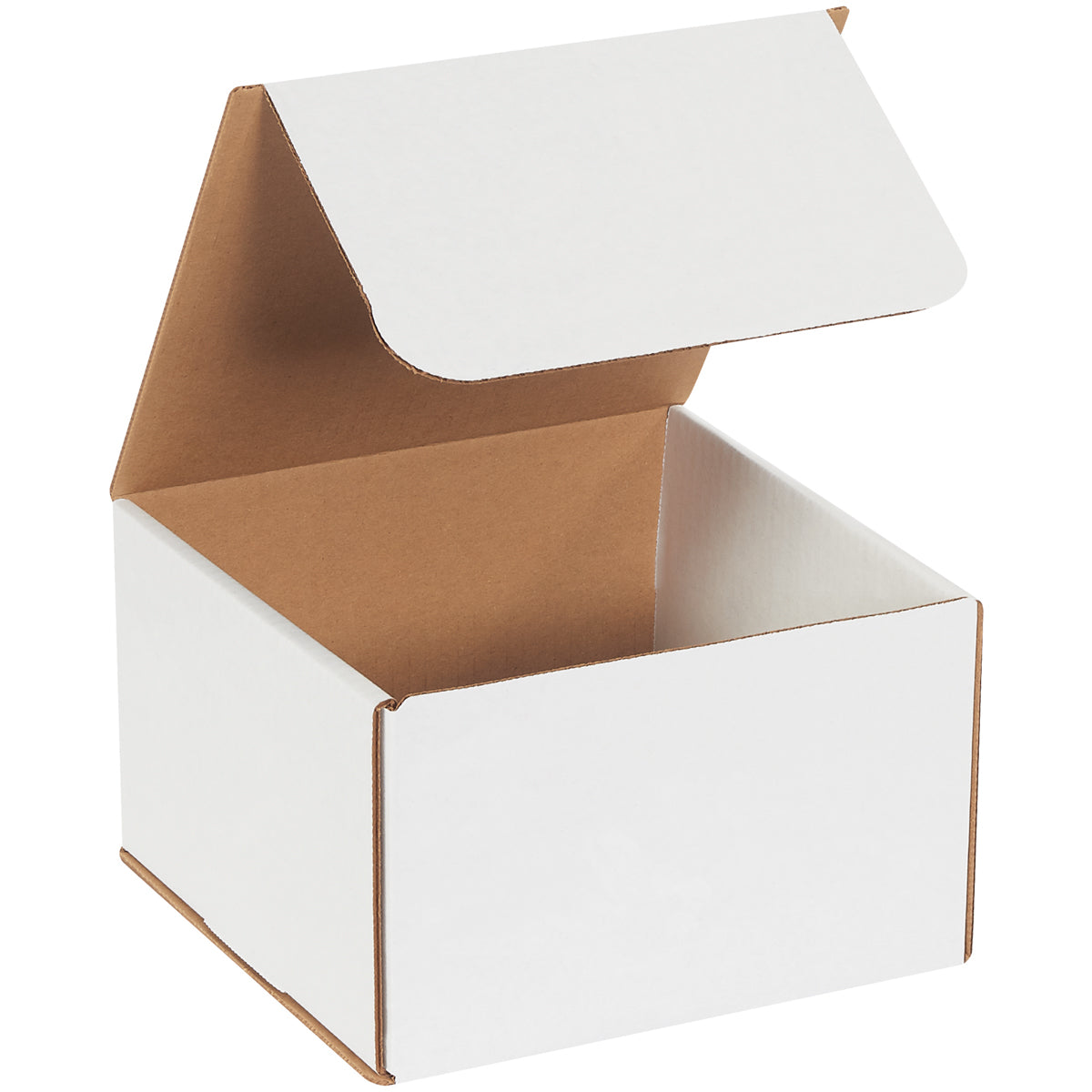 8 x 8 x 5 White Corrugated Mailers 50/Bundle