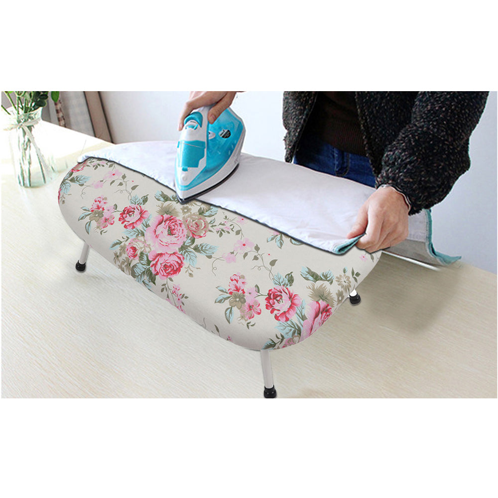( NET) Tabletop Ironing Board with Folding LegsLeafs Petrol