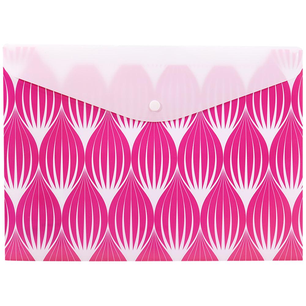 Tramix File Folder With Button / 8803FFuchsia