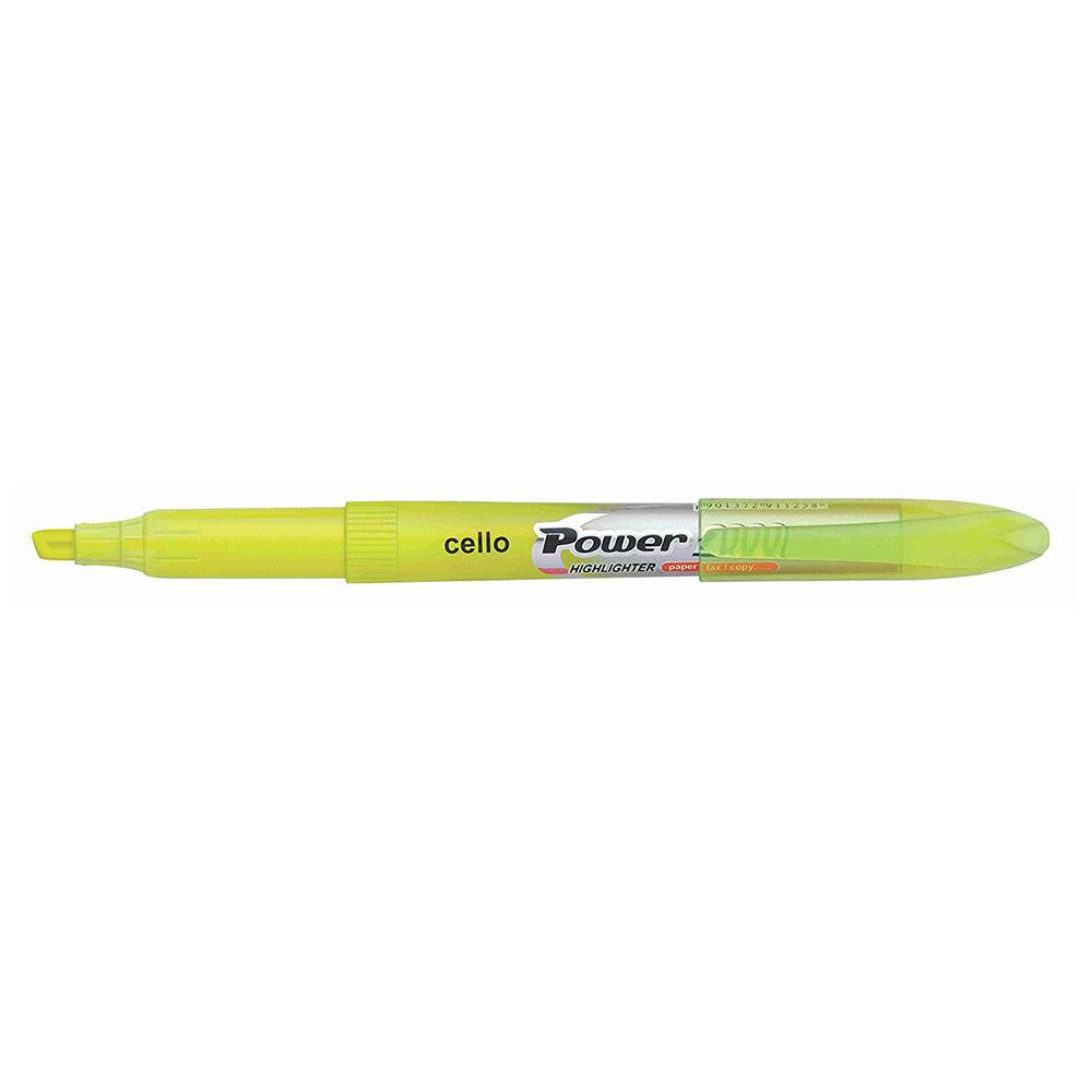 (NET) Bic Cello Power Highlighter / Yellow