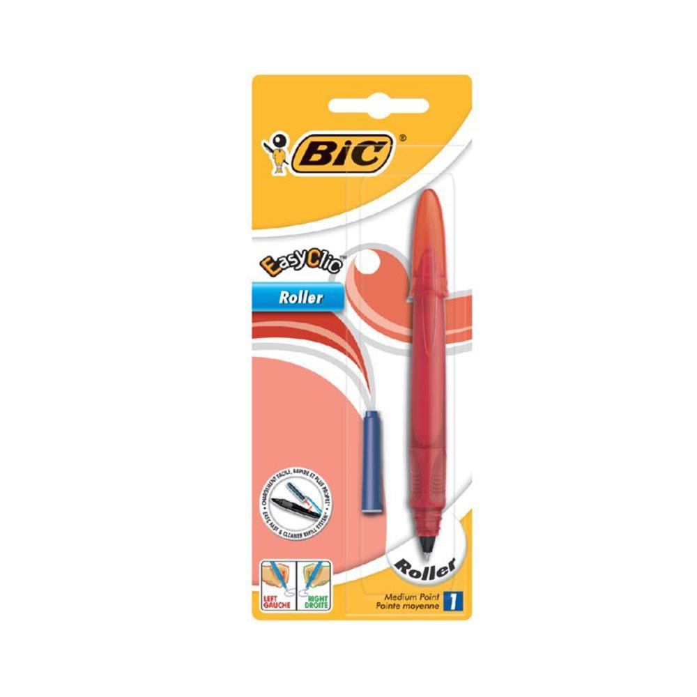 (NET) Bic Roller Pen  Easy Clic Assorted Medium Blister