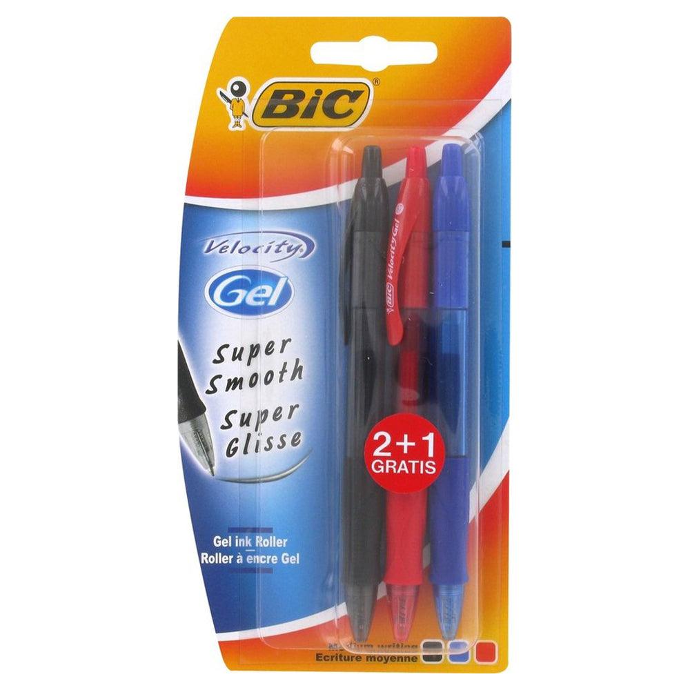 (NET) BIC Velocity Gel Pen 3 Pcs