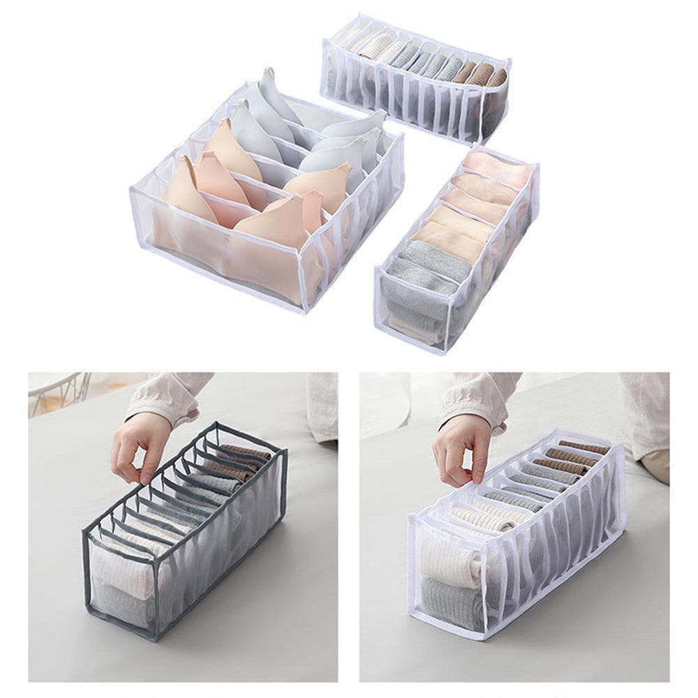 (Net) Closet Storage Organizer Set 3pcs / KC22-76 / KN-550 / 10135 / KR-058Grey & White