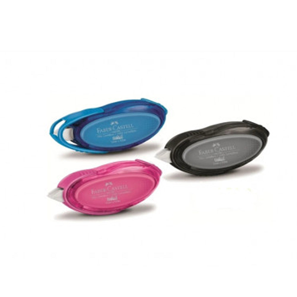 (NET) Faber Castell Correction Tape   5mm x 6m  bx/24BLACK