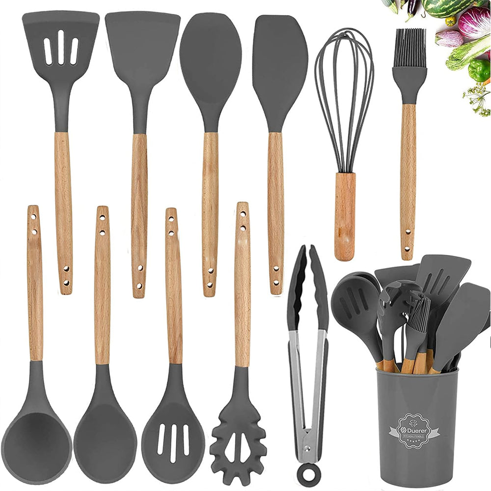 (NET) Feilx Kitchen Cooking Utensils Set 11 pcsBlack