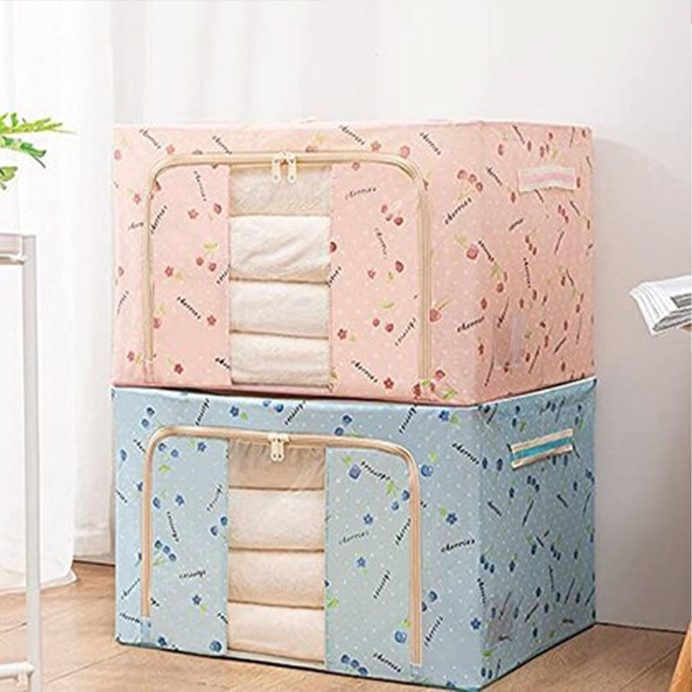 (Net) Folding Storage Box Living BoxRed