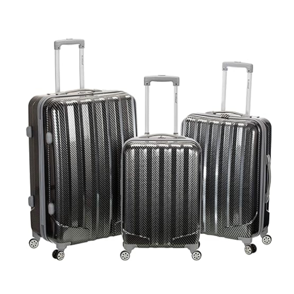 (NET) Gasell LTD Polycarbonate travel bag with lock set 3 pcs / 0023-3Silver