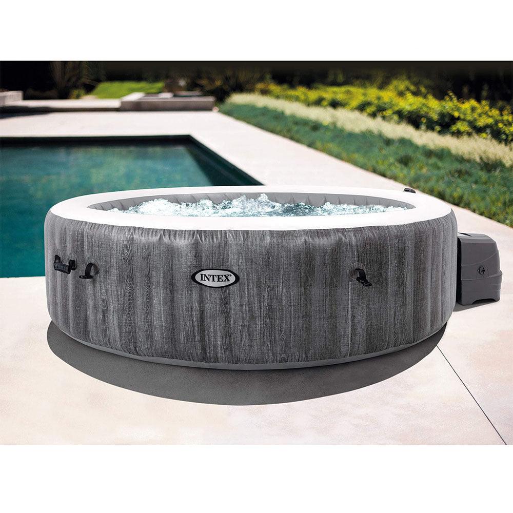 (NET) Intex  Bubble Round  Spa Greywood Deluxe Massage 216 x 71Cm