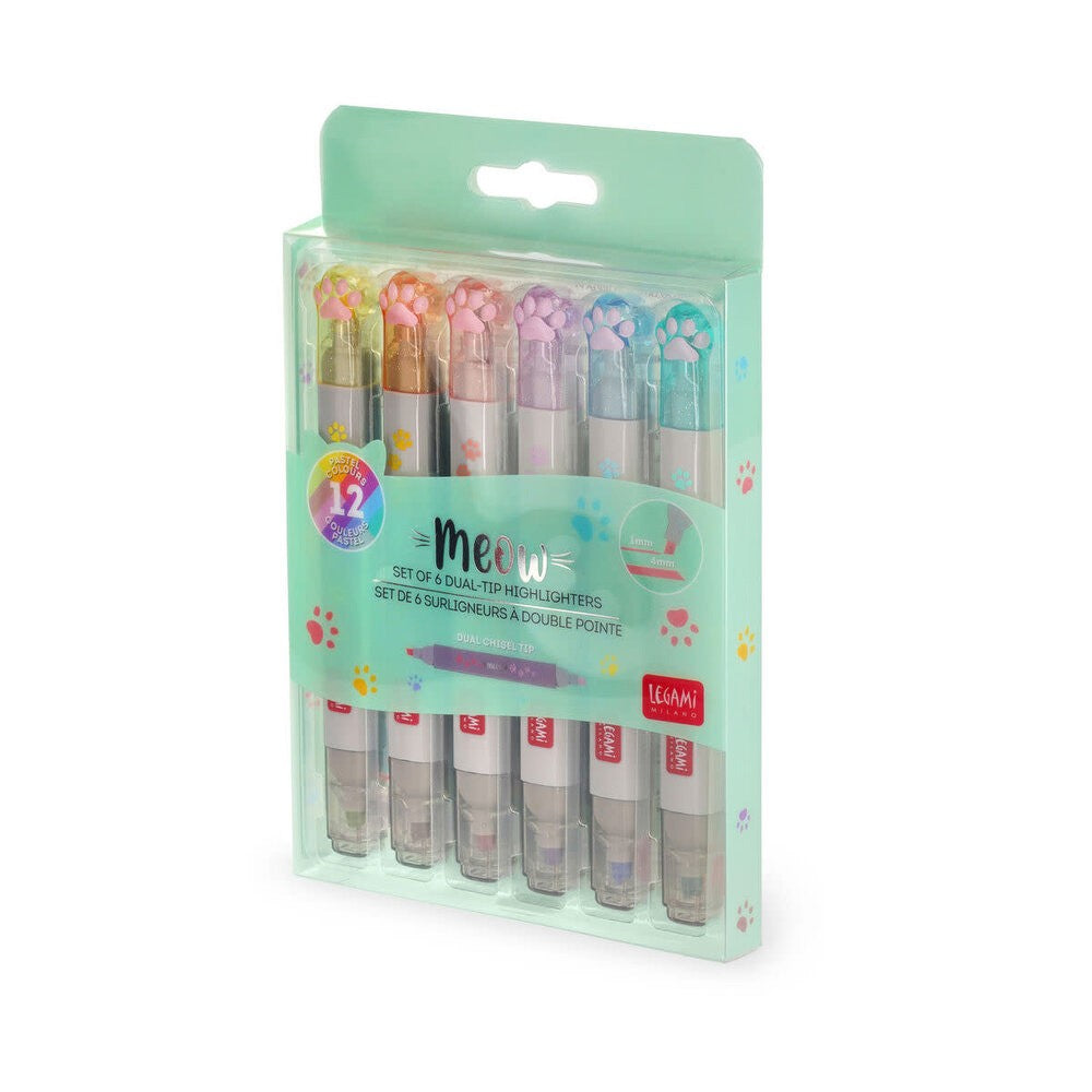 (NET) M&G Retractable Highlighter--Pastel 6