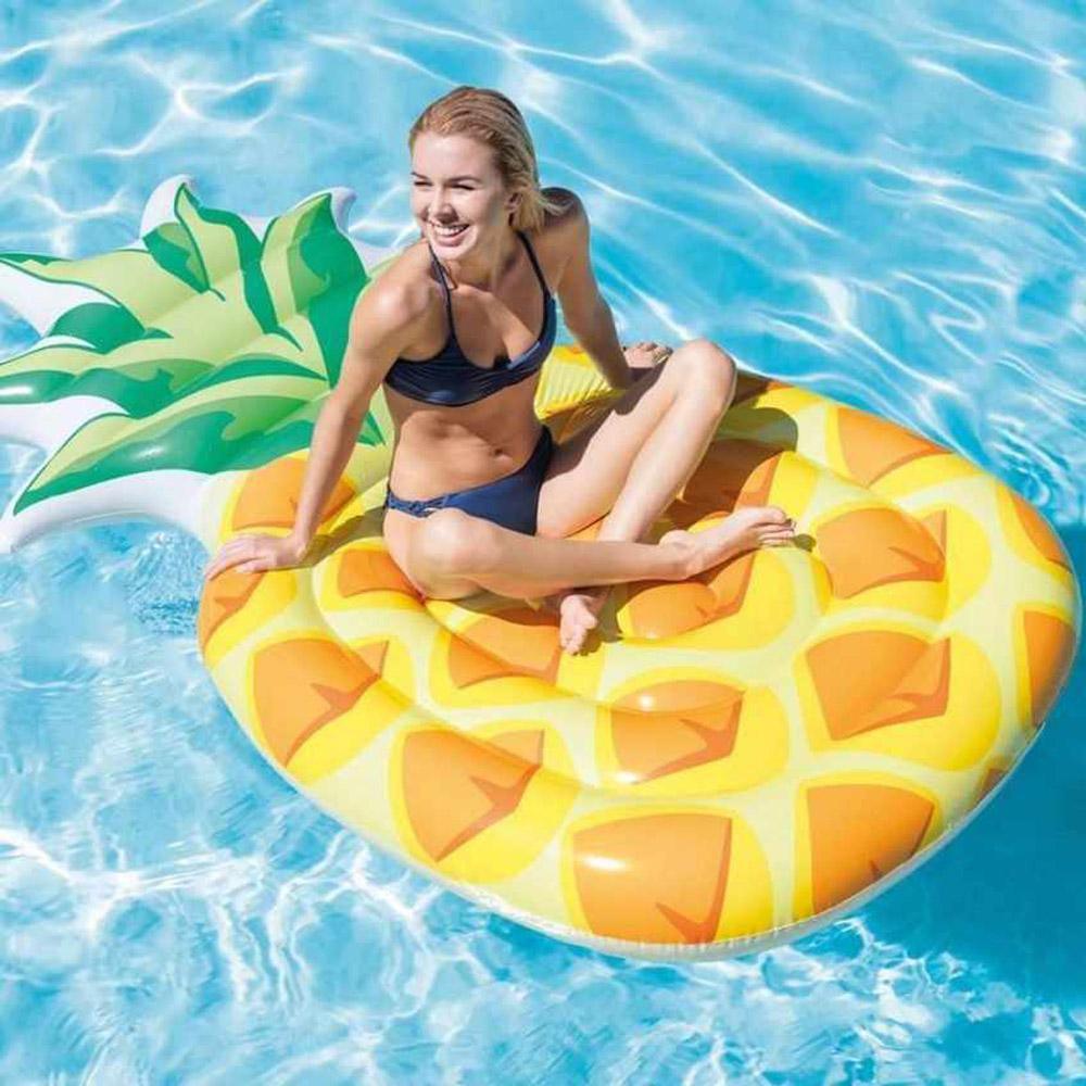 (NET)Intex Pineapple Mat Beach Orange And Yellow 58761EU