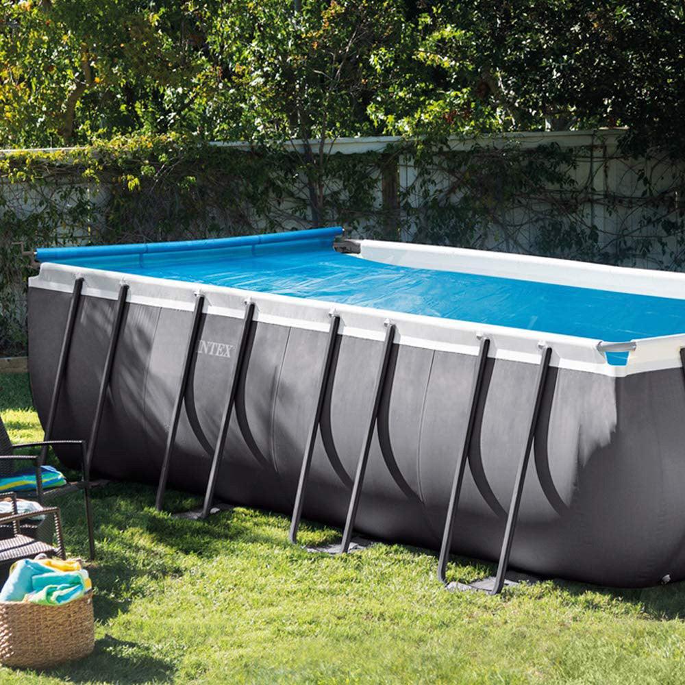 (NET)Intex Solar Cover Reel with handle width 2.74m to 4.88m
