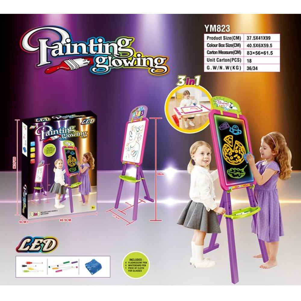 (Net) Magnetic 3-in-1 Educational Drawing Board for Kids