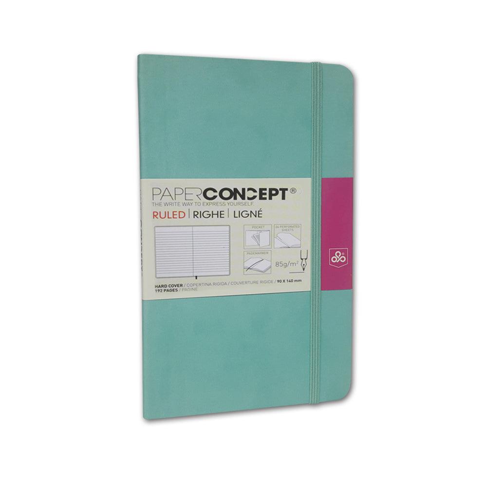 (NET) OPP Paperconcept Executive Notebook PU Pastel Hard Cover lined / 914 cm