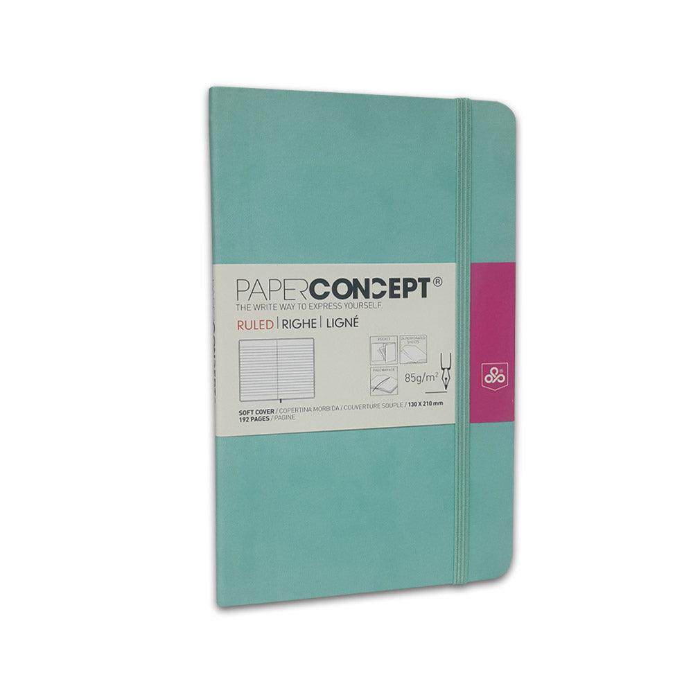(NET) OPP Paperconcept Executive Notebook PU Pastel Soft Cover Line / 1321 cm