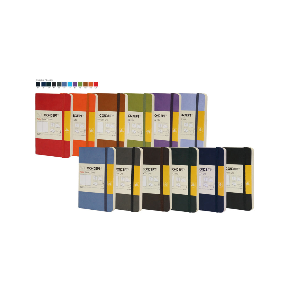 (NET) OPP Paperconcept Executive Notebook PU soft Cover Dotted / 1321 cm