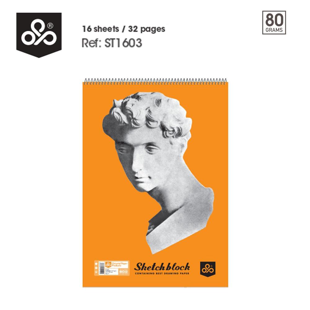 (NET) OPP SKETCH BOOK - 16 Sheets / 21 x 29.7 cm -A4