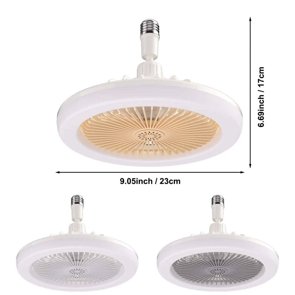 (NET) Socket Ceiling Fan with LightGrey