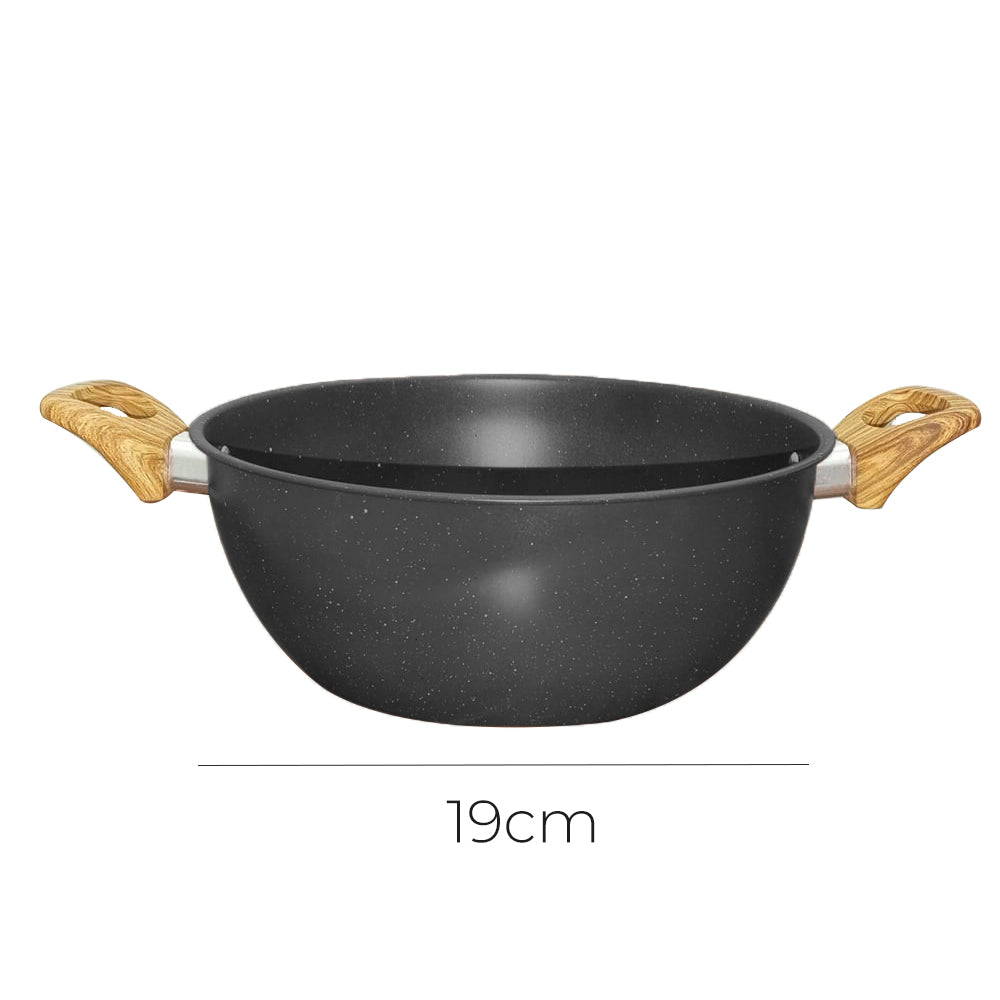 (net) Stewpot Granite Non Stick Stone 19x19x8 cmGrey