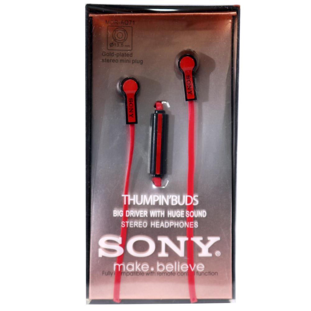 Sony Stereo Headphone MDR-AQ71Red