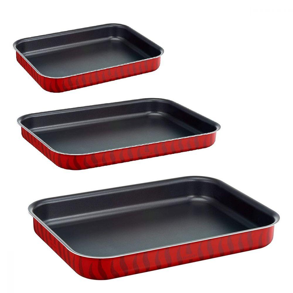 Tefal Les Specialistes Set Of 3 Oven Dishes 29 x 22 cm, 31 x 24 cm, 37 x 27 cm / J1325683
