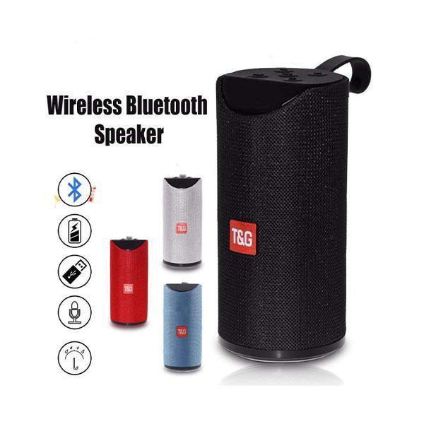 TG113 Super Bass Splash-proof Wireless Bluetooth Speaker (Multicolored)Black
