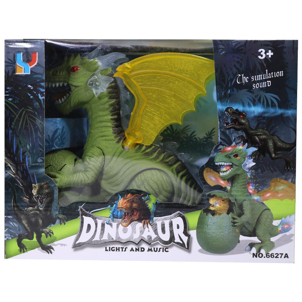 The Simulation Dinosaur With Light/ MusicDark green