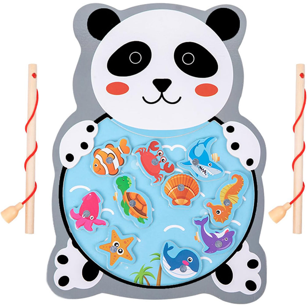 Wooden Board Fishing Game Set - Fun and Educational Toy for KidsPanda