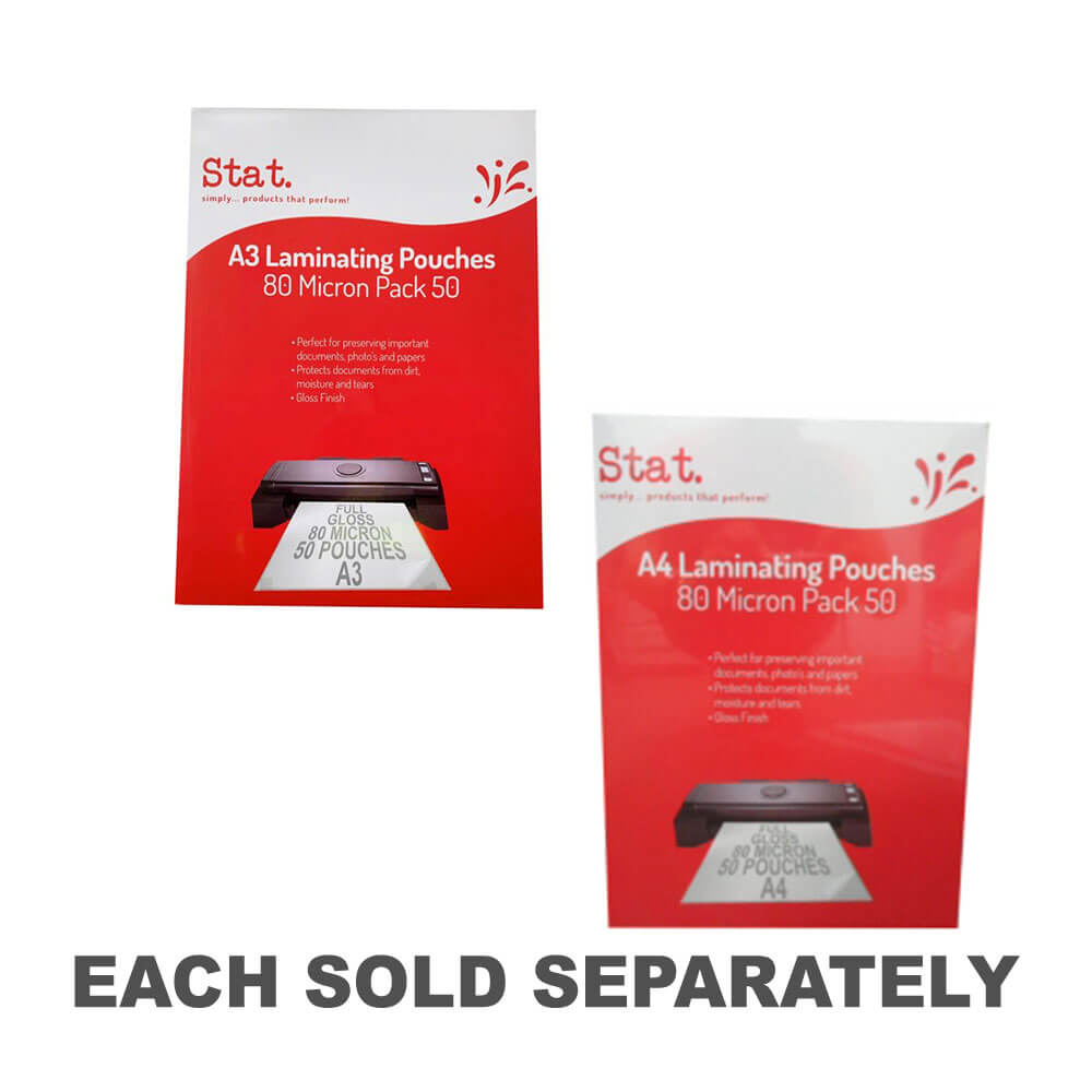 Stat Laminating Pouch 80 Micron (50pk)A3