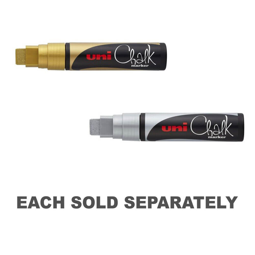 Uni Chalk Marker 15mm Chisel TipGold