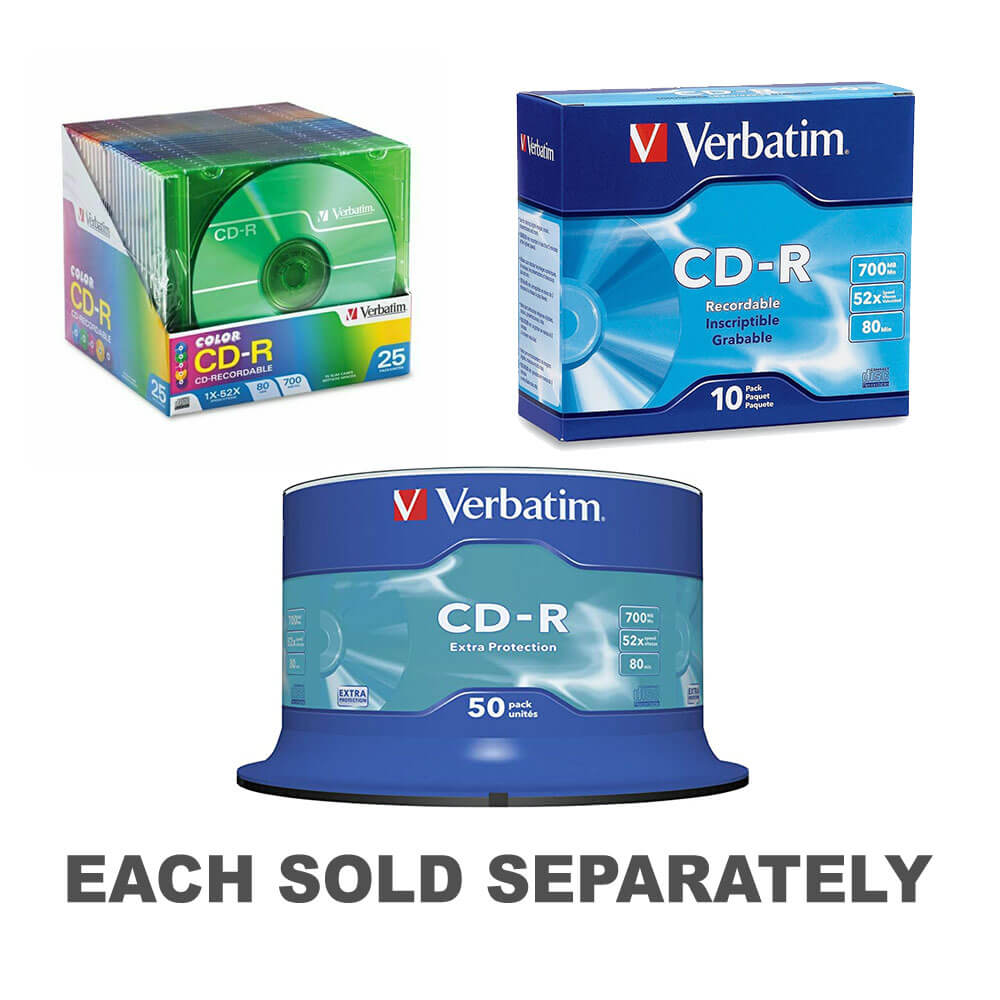 Verbatim CD-R 80 min 52x 700mbIn Case 10pk
