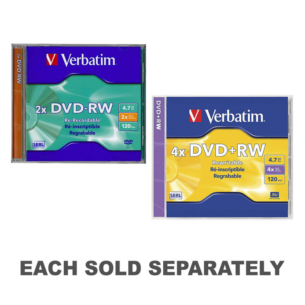 Verbatim DatalifePlus SERL Disc with Case 4.7GB2x DVD-RW