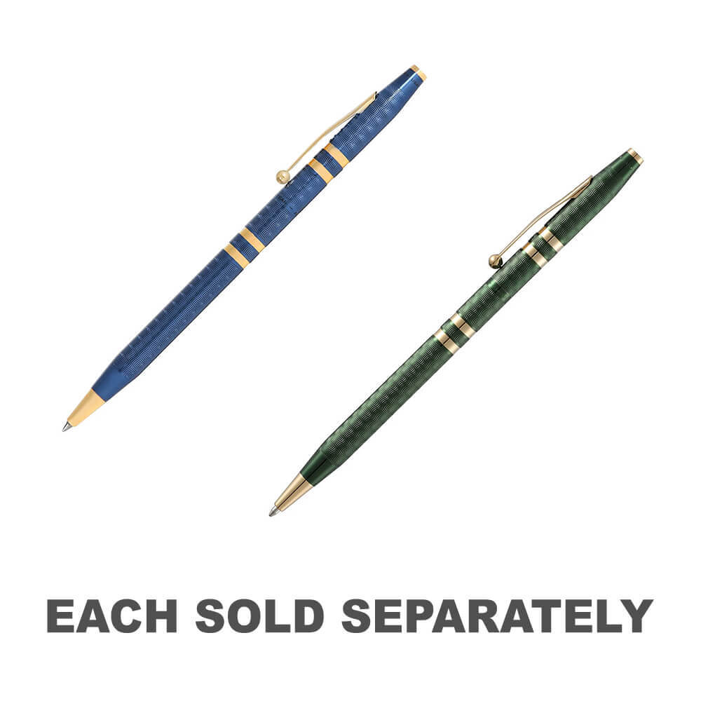 175th Classic Century Ballpoint Pen/Pencil SetBlu Lacquer