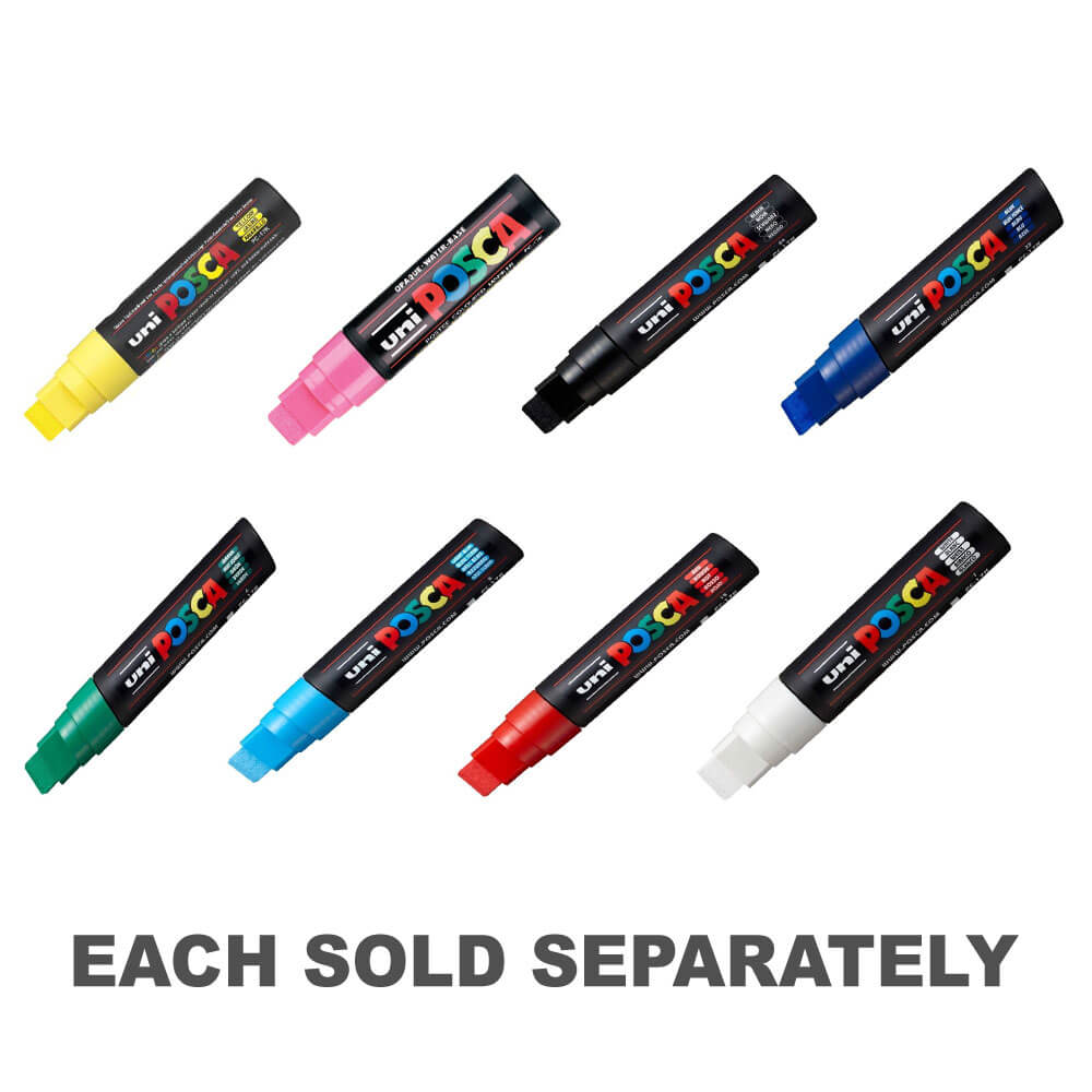 Uni Posca PC-17K Extra Broad Tip Paint Marker 15mmWhite