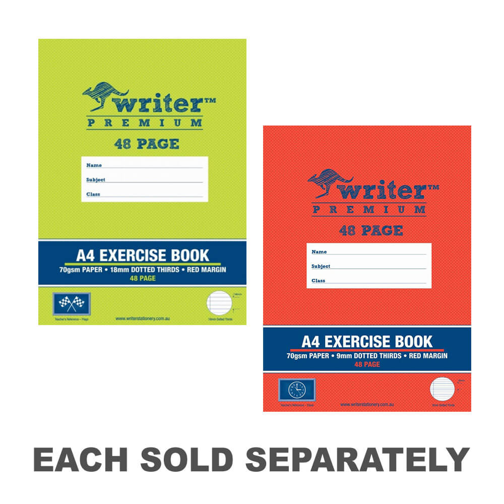Writer Premium Exercise Book 48 Dotted Pages (A4)9mm